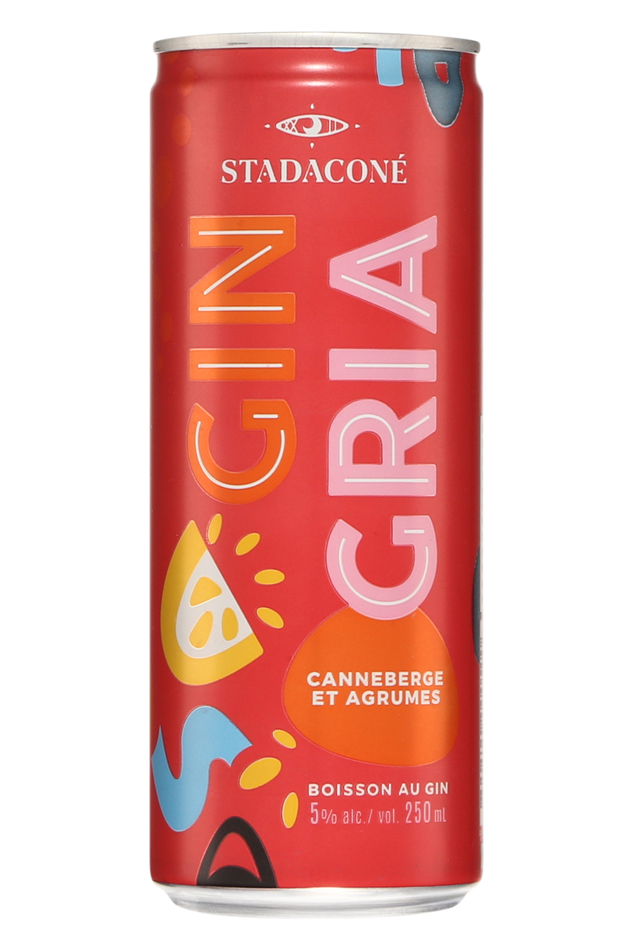 Stadaconé Gingria Rouge — Cranberry & Citrus Gin Sangria (250ml can)