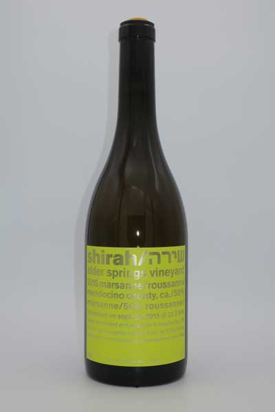 Shirah Alder Springs Marsanne/Roussanne Kosher white Wine -(750ml)