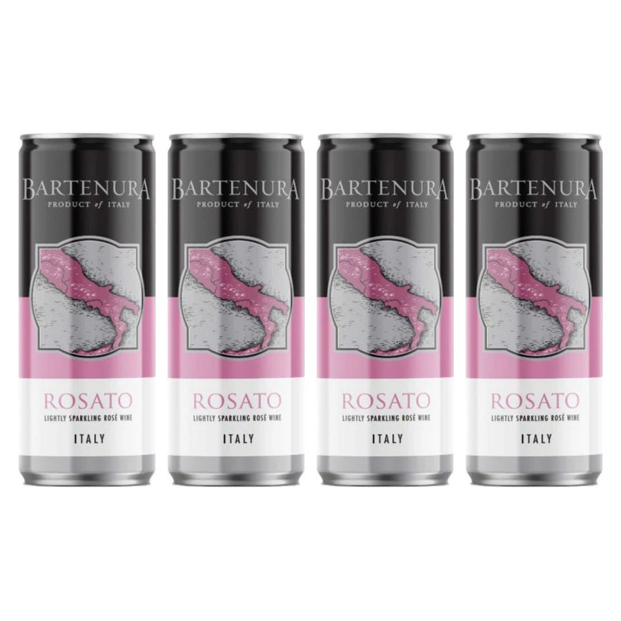 Bartenura Rosato Sparkling Rosé Cans (4 Pack, 250ml)