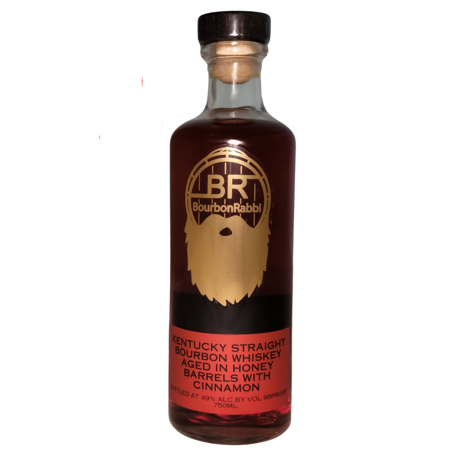 Bourbon Rabbi Honey Bourbon Whiskey aged in honey barrels with cinnamon 750ml bottle