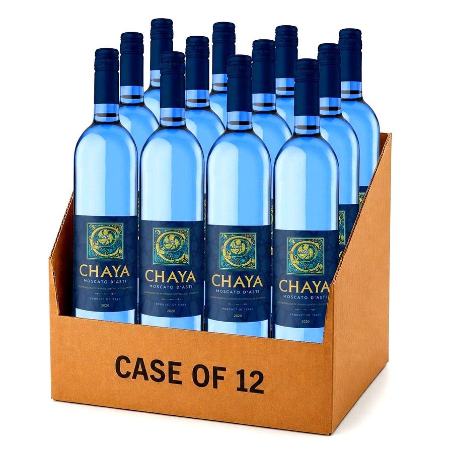 Chaya Moscato White (Blue Bottle) - Case of 12 (750ml)