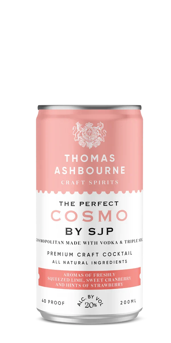 Thomas Ashbourne Craft Spirits Cosmo Cocktait cans 4 pack 200mlx4