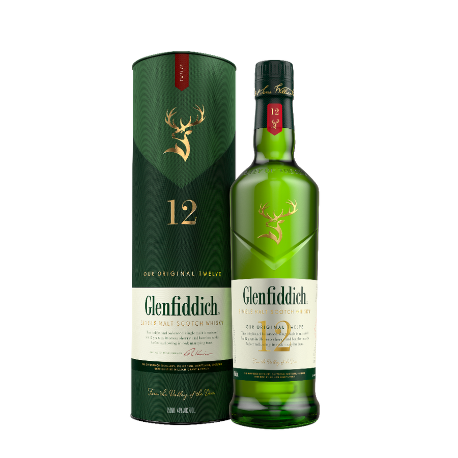 Glenfiddich 12 Year Old Single Malt Scotch (750ml)