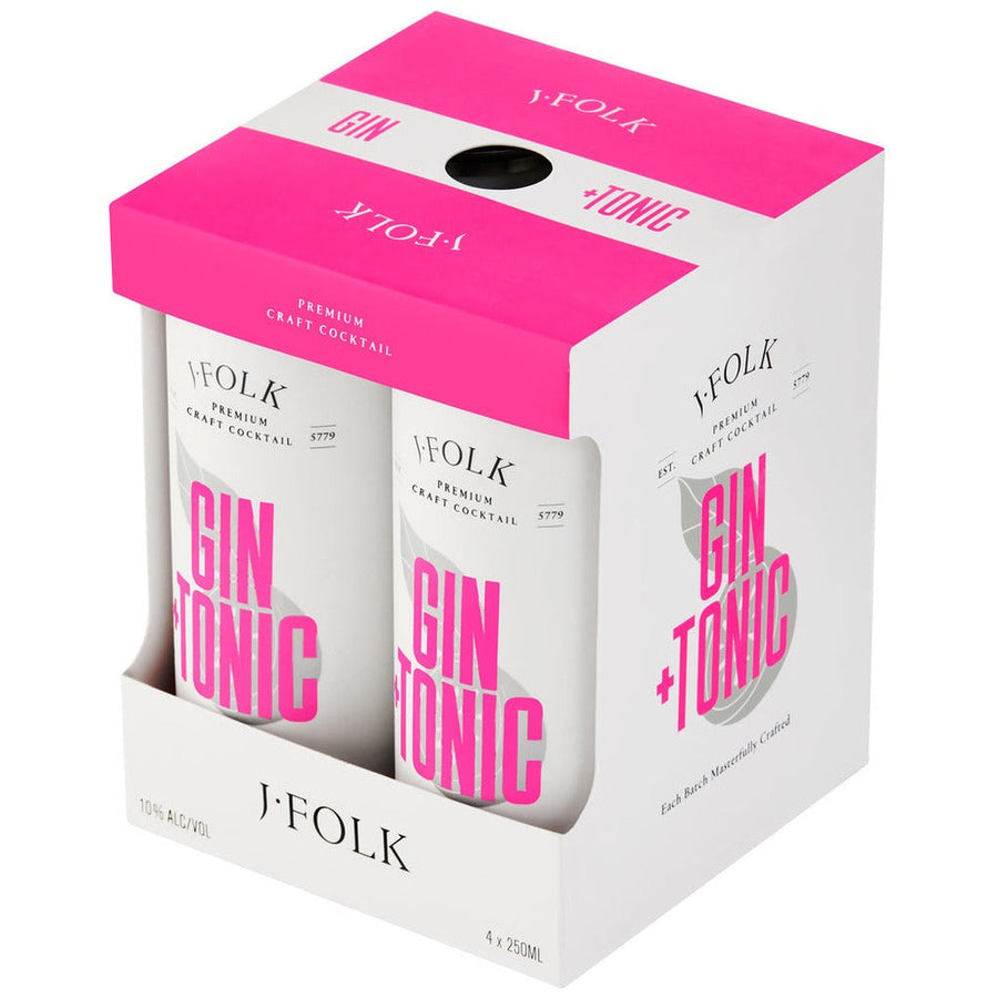 J. Folk Gin and Tonic 4-pack