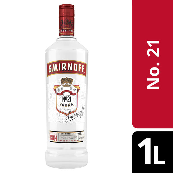 Smirnoff No. 21 Vodka 80 Proof (1L)