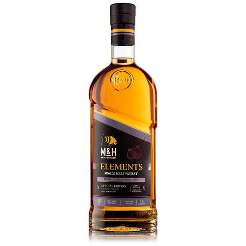 M&H Elements Pomegranate Wine Cask Single Malt Whisky (750ml)