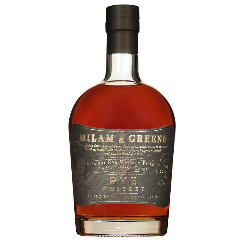 Milam & Greene Straight Rye Whiskey, Port Cask Finished (750ml)