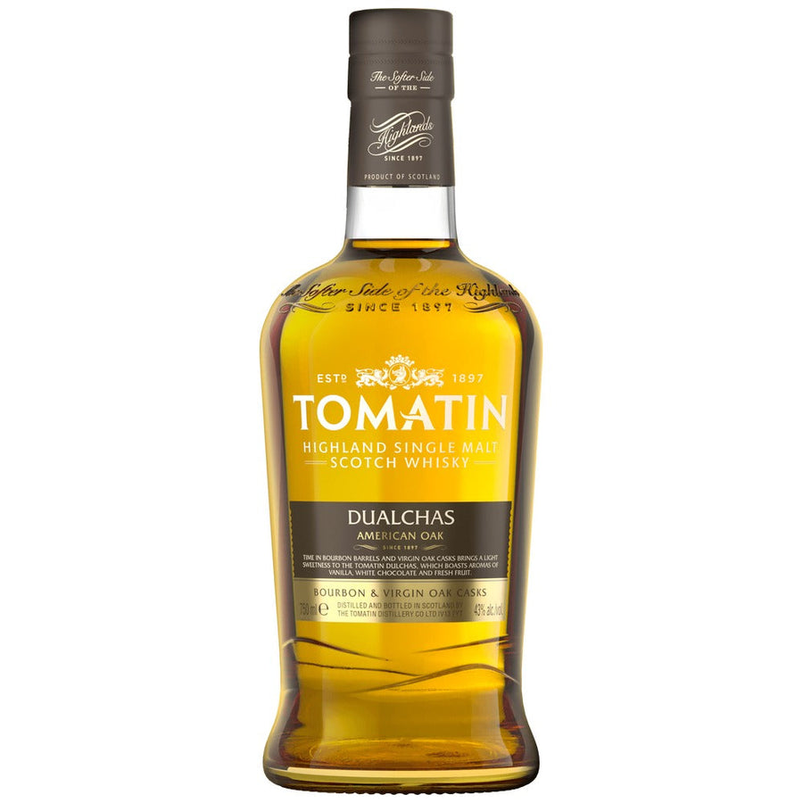 Tomatin Dualchas Bourbon & Virgin Oak Casks Highland Single Malt 750ml bottle