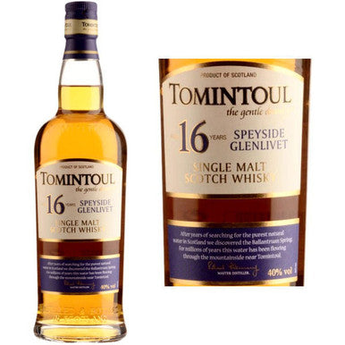 Tomintoul 16 Year Old Speyside Single Malt Scotch (750ml)