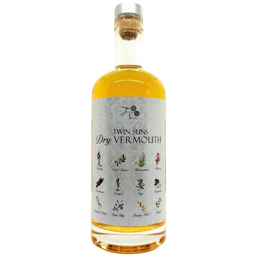Twin Suns Dry Vermouth 750ml bottle
