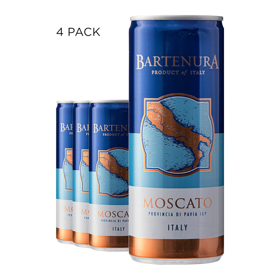 Bartenura Moscato Cans 4 Pack kosher