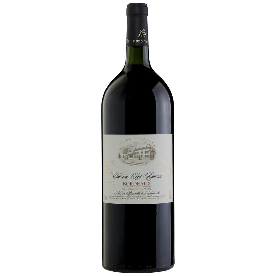 Chateau Les Riganes Bordeaux kosher 1.5L magnum bottle