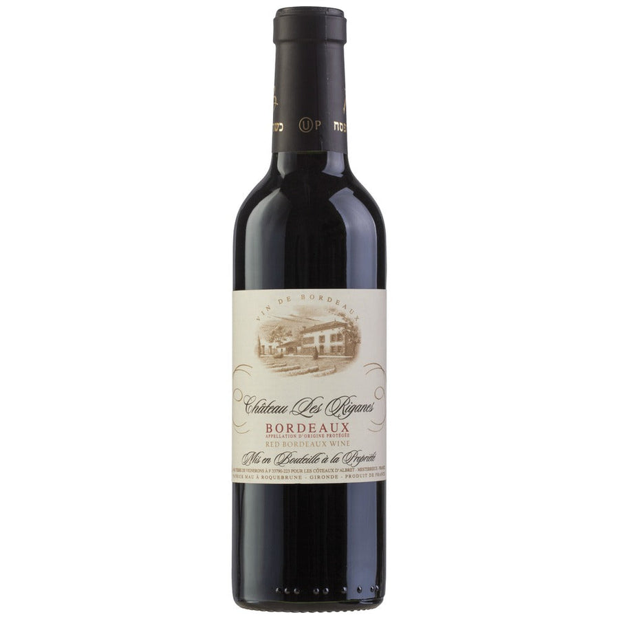 Chateau Les Riganes Bordeaux kosher 375ml half bottle