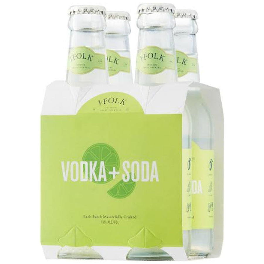 J. Folk Vodka Soda canned cocktail 4-pack